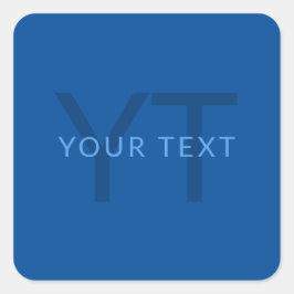 Bearbeiten von Textvorlage für Mit Monogramm Namen Quadratischer Aufkleber