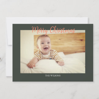 Bearbeiten von Weihnachtskarten mit Foto Feiertagskarte