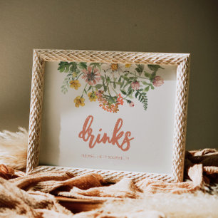 Bearbeiten von Wildblumen Poster