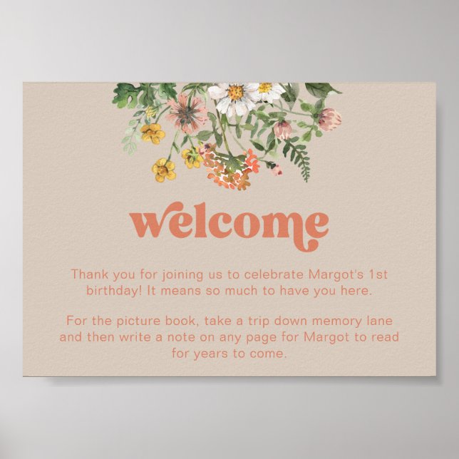 Bearbeiten von Wildblumen Poster (Vorne)