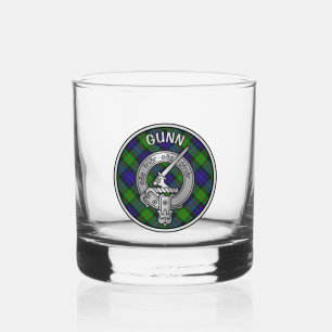 [BEARBEITUNG] Clan Gunn Wappen & Tartan Whiskyglas
