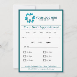 Bearbeitung von Endodontie beim nächsten Termin Einladung