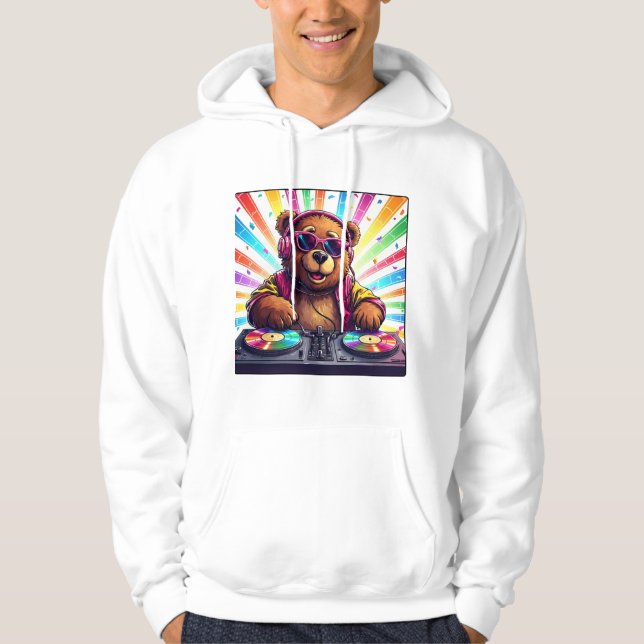 Bearbie DJ Hoodie (Vorderseite)