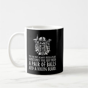 Beard and Balls Masculine Viking God Odin Pagan Al Kaffeetasse