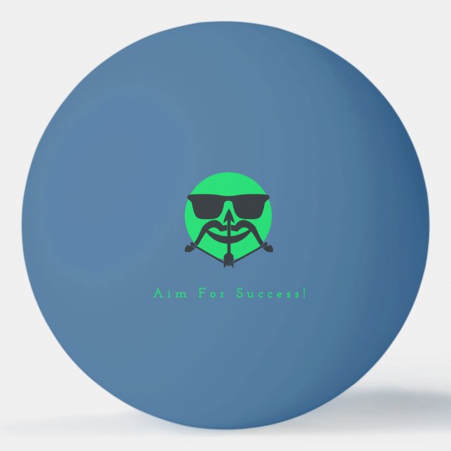 Beard & Arrow Pong Ball Tischtennisball (Vorderseite)