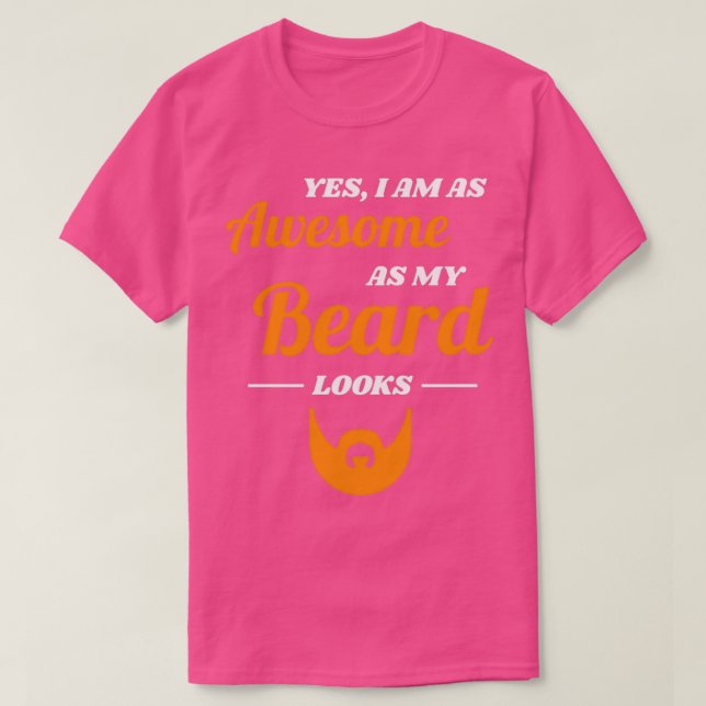 Beard Full Mustache Men Gift 21 T-Shirt (Design vorne)