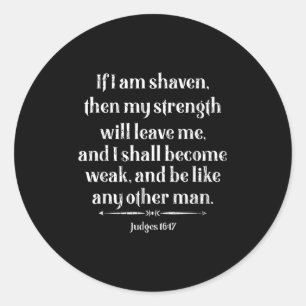 Beard Lover Zitat Funny Bearded Men Vater Graphic Runder Aufkleber