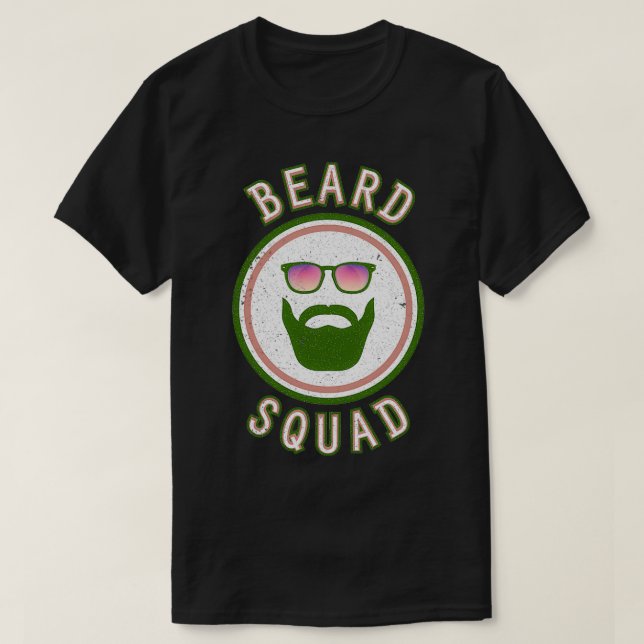 BEARD SQUAD Green Style T-Shirt (Design vorne)