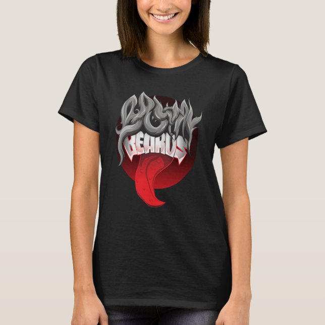 BEARD WIDE CRAZY HAIR BEARD W TONGUE OUT T-Shirt (Vorderseite)