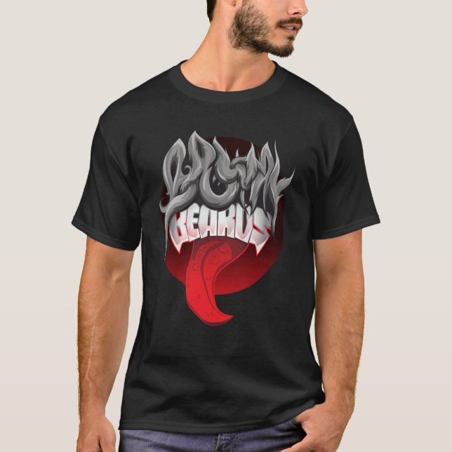 BEARD WIDE CRAZY HAIR BEARD W TONGUE OUT T-Shirt (Vorderseite)