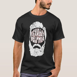 Beardadelphia Funny Beardadelphia Beard Vater 2 T-Shirt