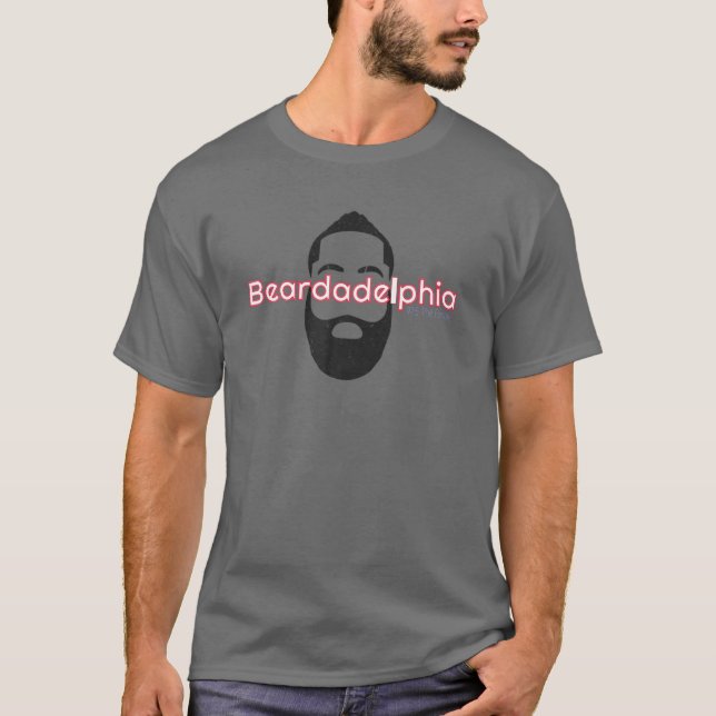 Beardadelphia Funny Beardadelphia Beard Vater T-Shirt (Vorderseite)