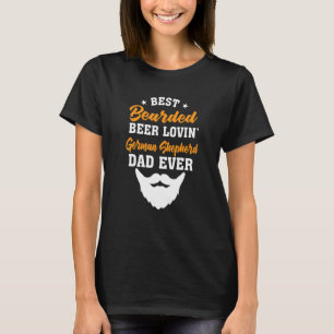 Bearded Beer Lovin Border Terrier Vater Dog T-Shirt