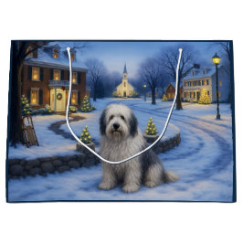 Bearded Collie Gift  Bag Große Geschenktüte