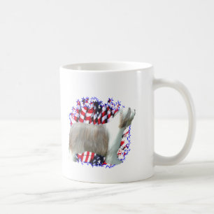Bearded Collie Patriot Tasse