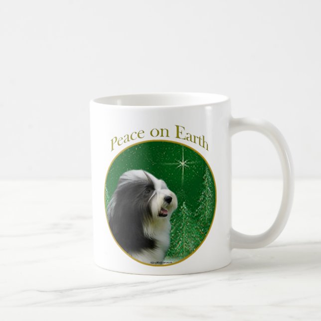 Bearded Collie Peace Kaffeetasse (Rechts)