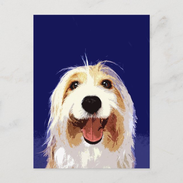 Bearded Collie Postkarte (Vorderseite)