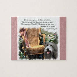 Bearded Collie Summer Garden Puzzle