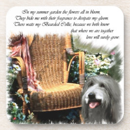 Bearded Collie Summer Garden Untersetzer