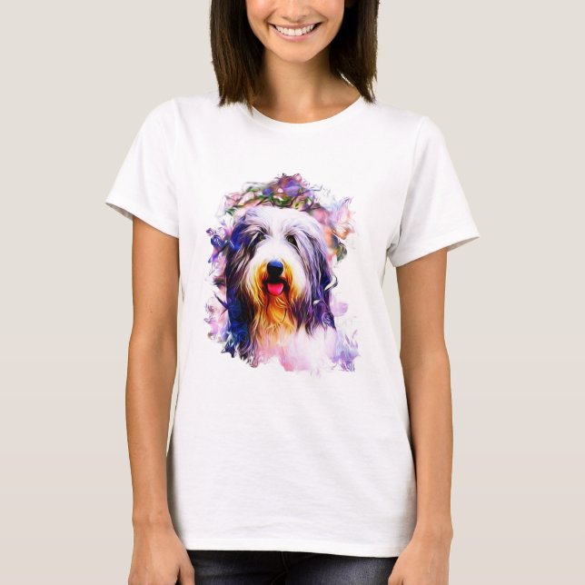 Bearded Collie T-Shirt (Vorderseite)