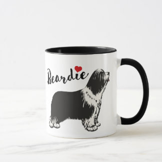 Bearded collie tasse