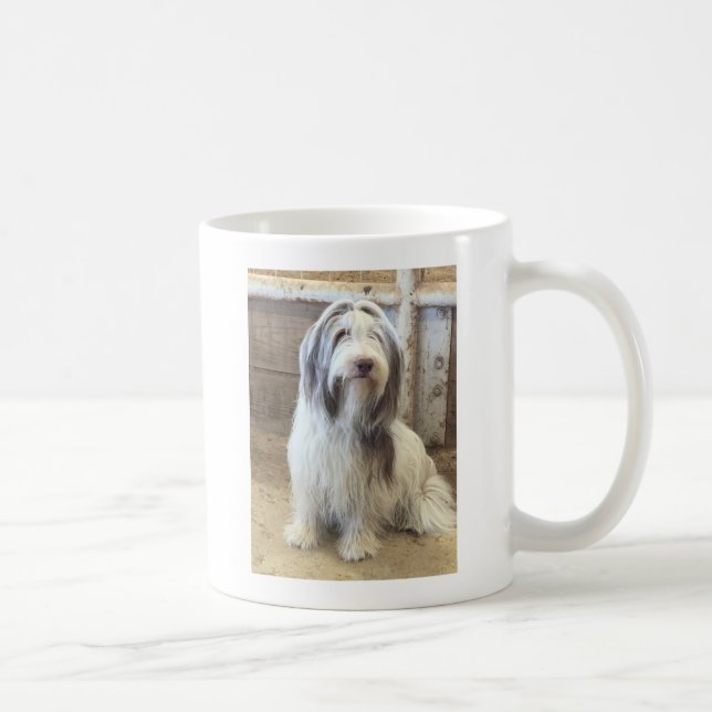 Bearded Collie Tasse (Rechts)