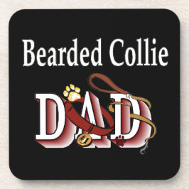 Bearded Collie Vater Getränkeuntersetzer