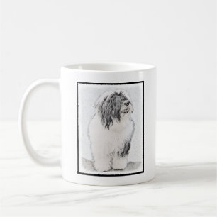 Bearded Collie Zeichnend - Niedliche Original Hund Tasse