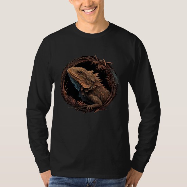 Bearded Dragon Animal  Wildlife Bearded Dragons  1 T-Shirt (Vorderseite)