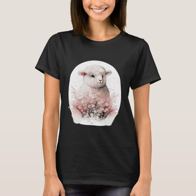 Bearded Dragon Cherry Blossom Reptile Japanese Sak T-Shirt (Vorderseite)