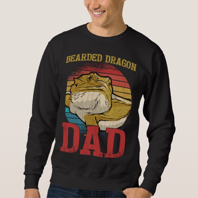 Bearded Dragon Dad  Reptiles  Pet Reptile Graphic Sweatshirt (Vorderseite)