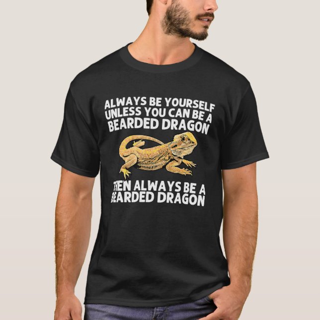 Bearded Dragon  For Men Women Pogona Lizard Animal T-Shirt (Vorderseite)