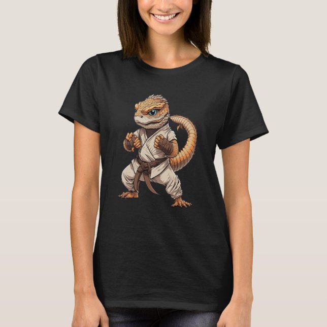 Bearded Dragon Judo Kickboxing Wrestling Karate Ma T-Shirt (Vorderseite)