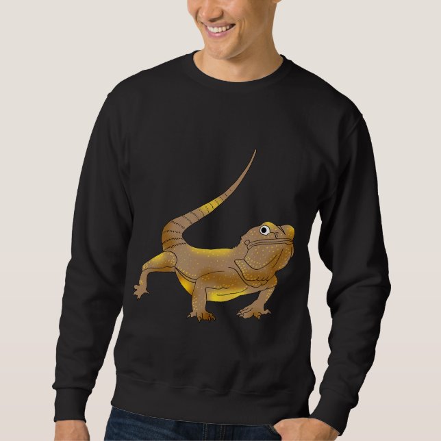 Bearded Dragon Lizard Men Women Kid Sweatshirt (Vorderseite)