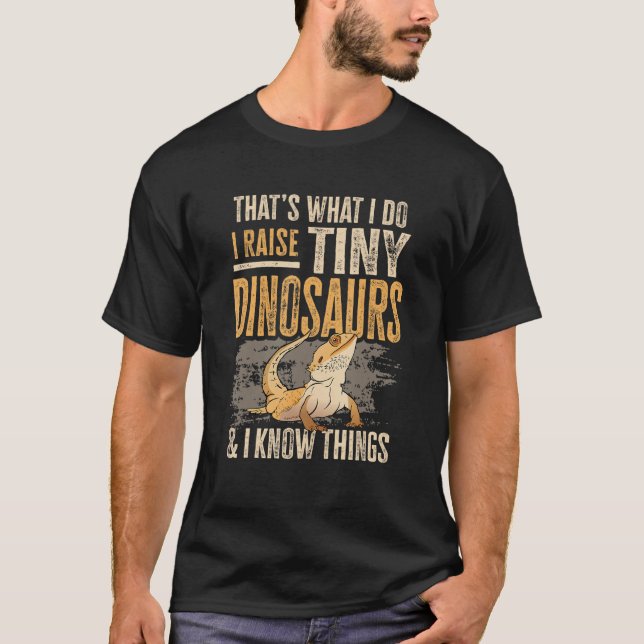 Bearded Dragon Lizard Reptile Herpetologist T-Shirt (Vorderseite)