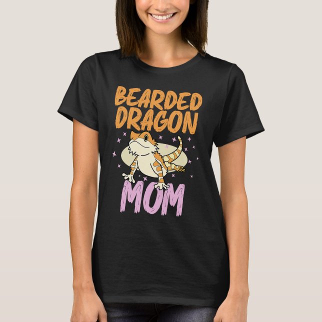 Bearded Dragon  Mom Reptiles Pet Reptile Owner Gra T-Shirt (Vorderseite)