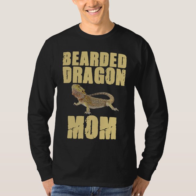 Bearded Dragon  Mom Reptiles Pet Reptile Owner Gra T-Shirt (Vorderseite)