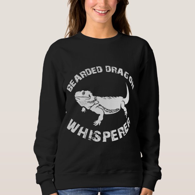 Bearded Dragon Reptile Whisperer Apparel Sweatshirt (Vorderseite)