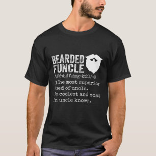Bearded Funcle Funny Oncle Definition Geschenk T-Shirt