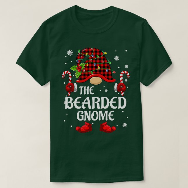 Bearded Gnome Familie Weihnachten Pajama Classic T T-Shirt (Design vorne)