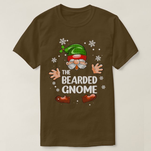 Bearded Gnome Funny Matching Family T-Shirt (Design vorne)