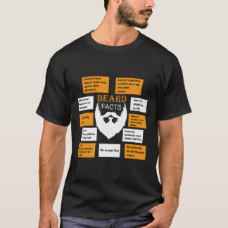 Bearded Men verschenken Funny Beard Fakt T-Shirt
