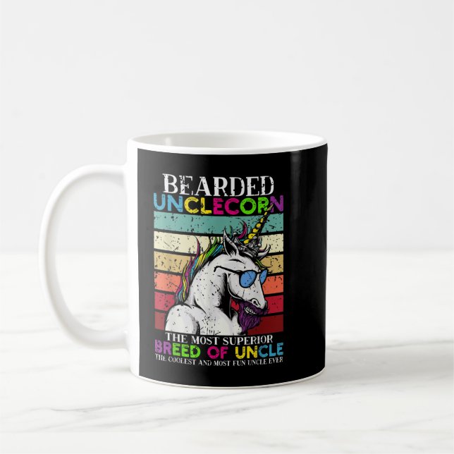 Bearded Unclecorn Onkel Unicorn Men Funny 463 Kaffeetasse (Links)