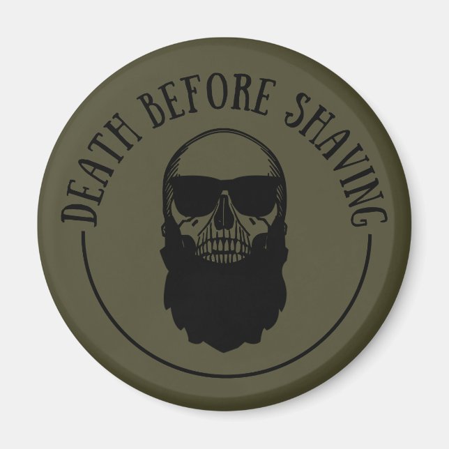 Bearded zites lustiges Bart Redewendungen Geschenk Magnet (Vorne)