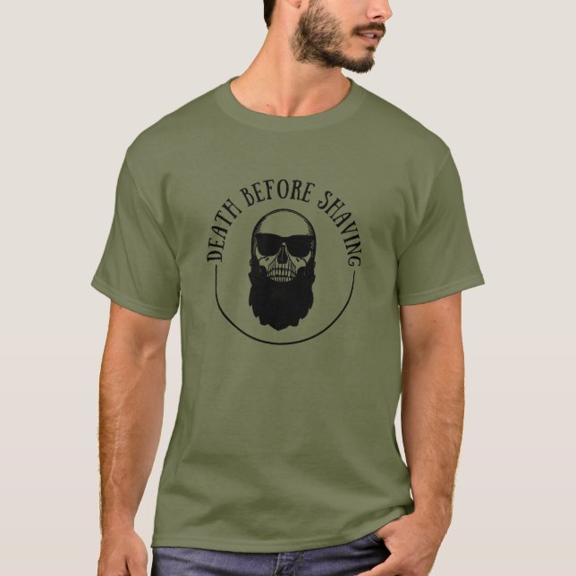 Bearded zites lustiges Bart Redewendungen Geschenk T-Shirt (Vorderseite)