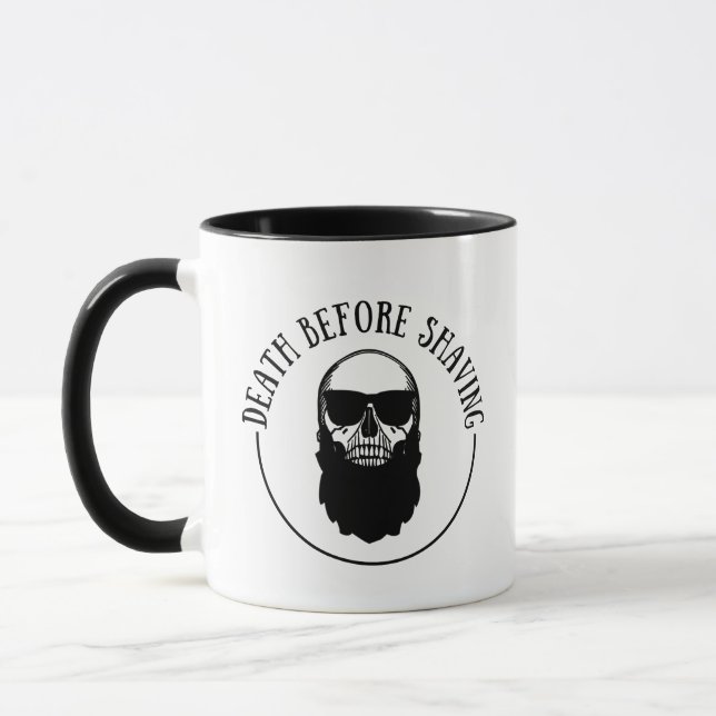 Bearded zites lustiges Bart Redewendungen Geschenk Tasse (Links)