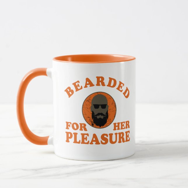 Bearded zites lustiges Bart Redewendungen Geschenk Tasse (Links)