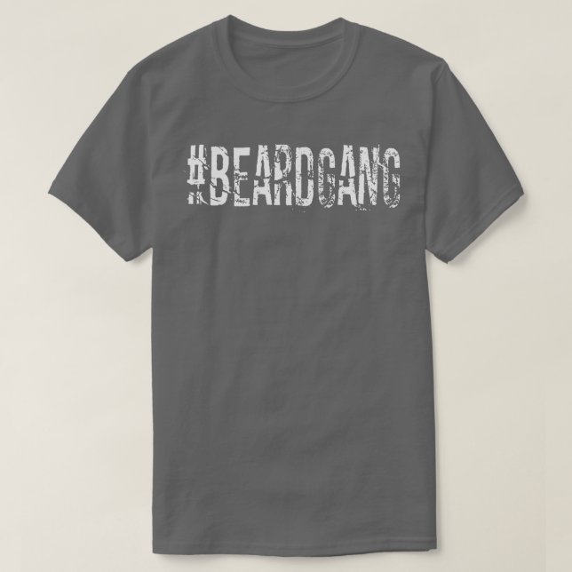 BeardGang-Beard-Hashtag für bärtige Männer T-Shirt (Design vorne)