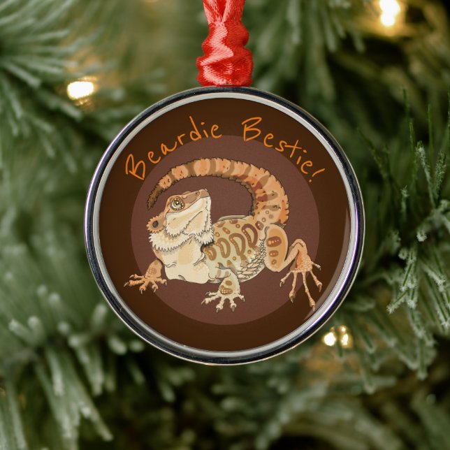 Beardie Bestie! Keramik-Ornament Ornament Aus Metall (Baum)