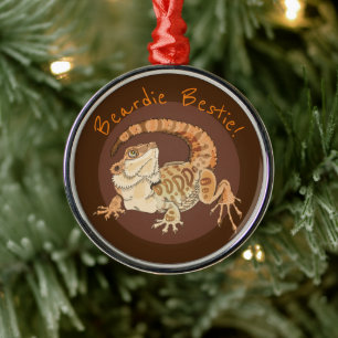 Beardie Bestie! Ornament Aus Metall